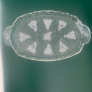 ANCHOR HOCKING SNACK PLATE
